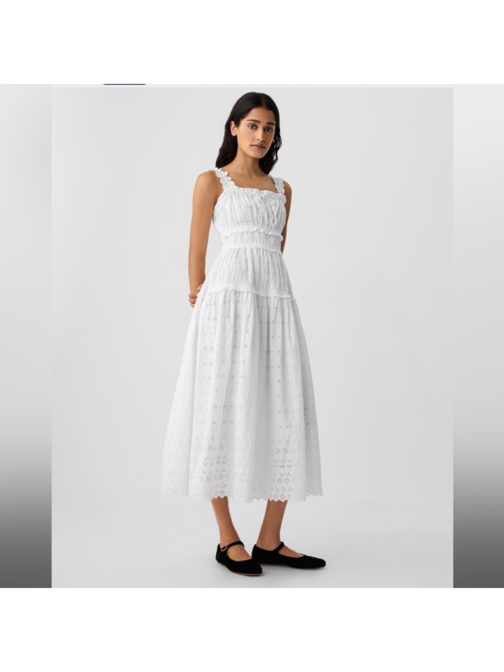 Gap x DÔEN Eyelet Midi Dress